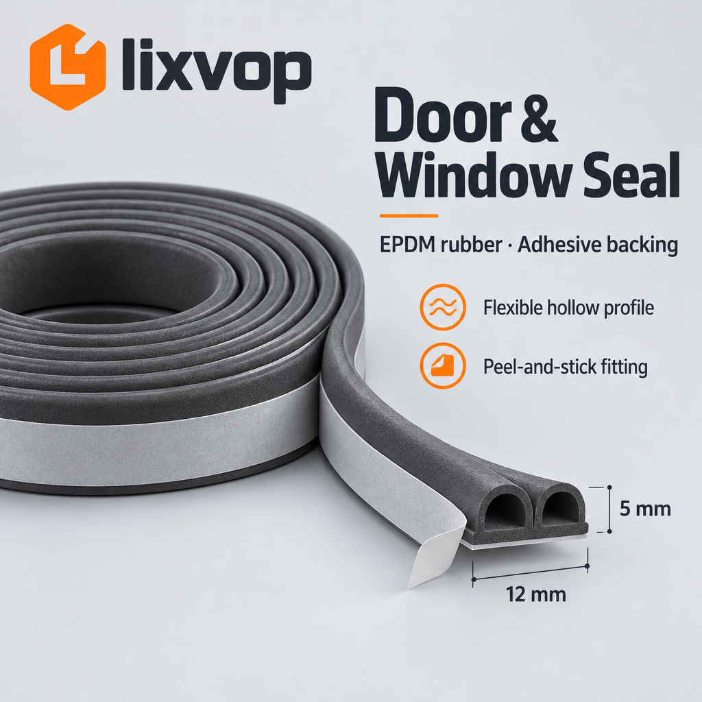lixvop Self-Adhesive Foam Weatherstripping Roll — design overview