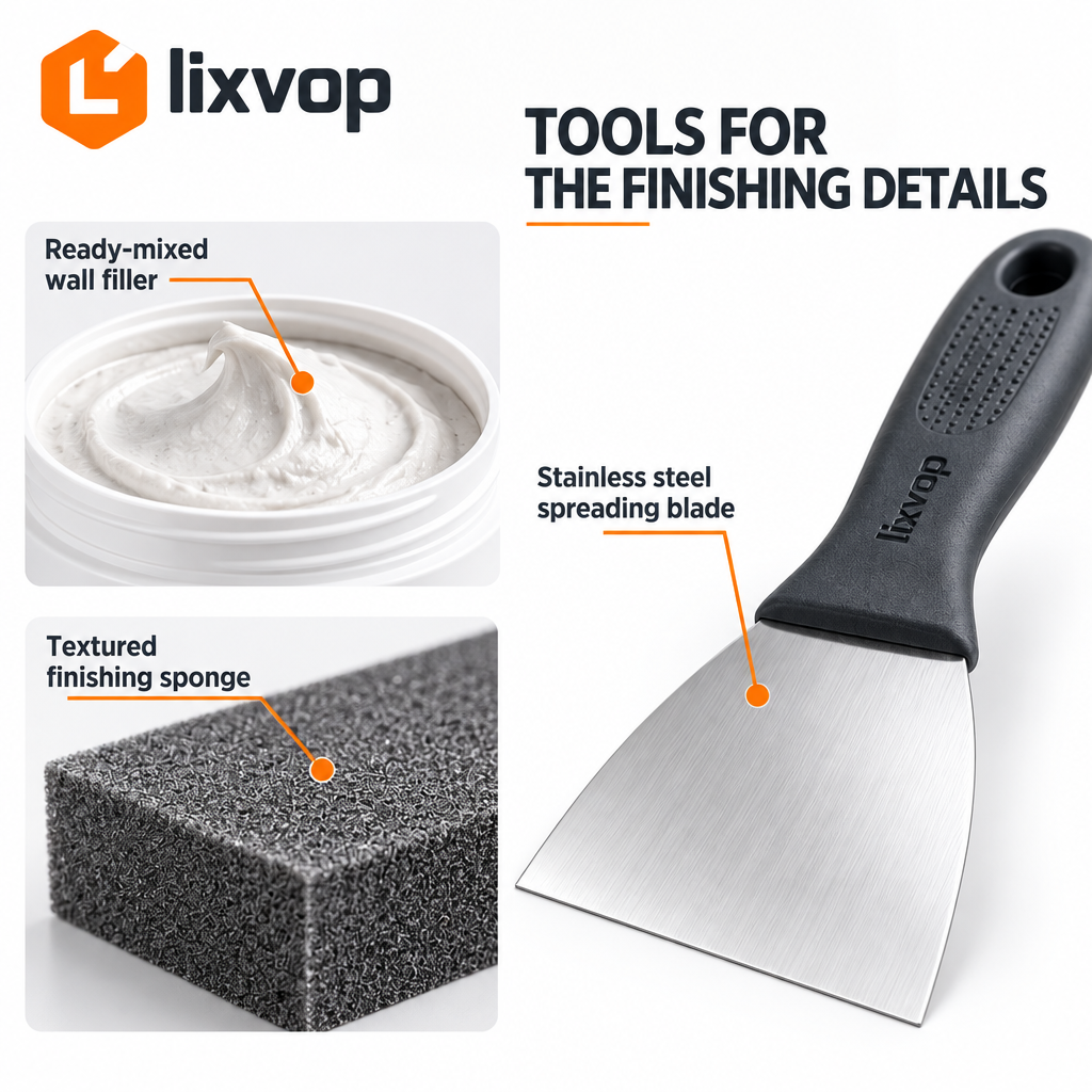 lixvop Wall Patch Repair Paste Kit — close-up details
