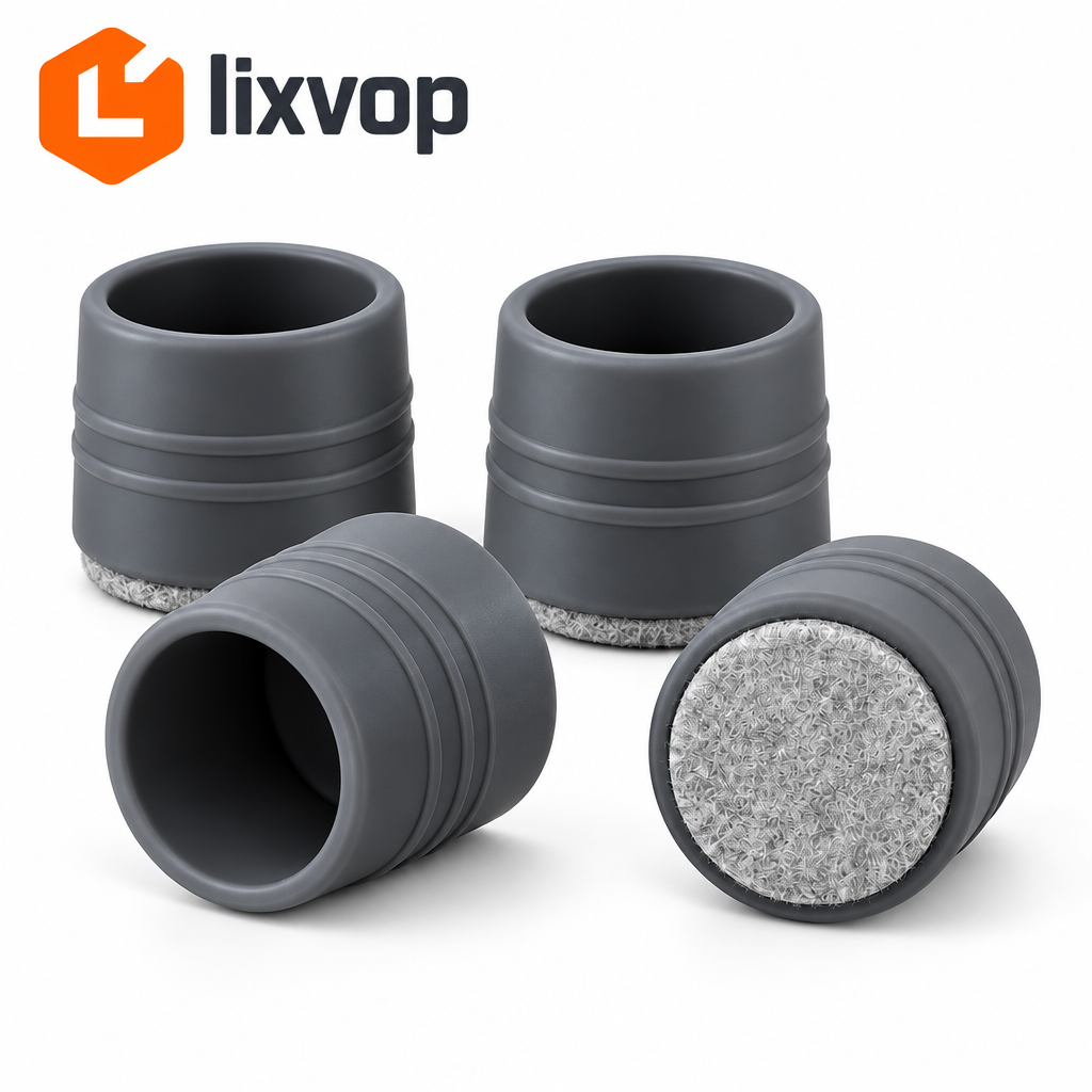lixvop Round Furniture Leg Caps with Felt Pads — product presentation