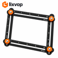 lixvop Four-Sided Adjustable Angle Measuring Ruler — product view