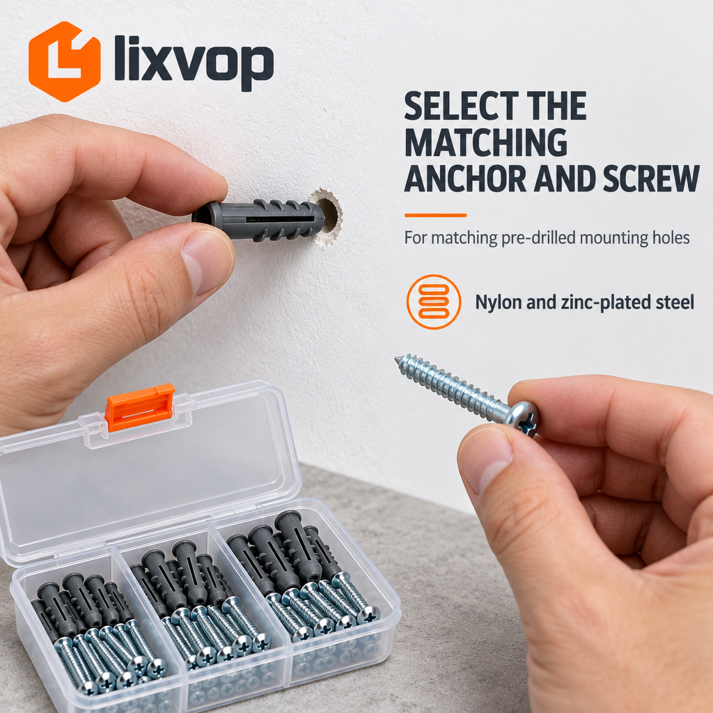 lixvop Assorted Screws and Wall Anchors Organizer Kit — everyday use