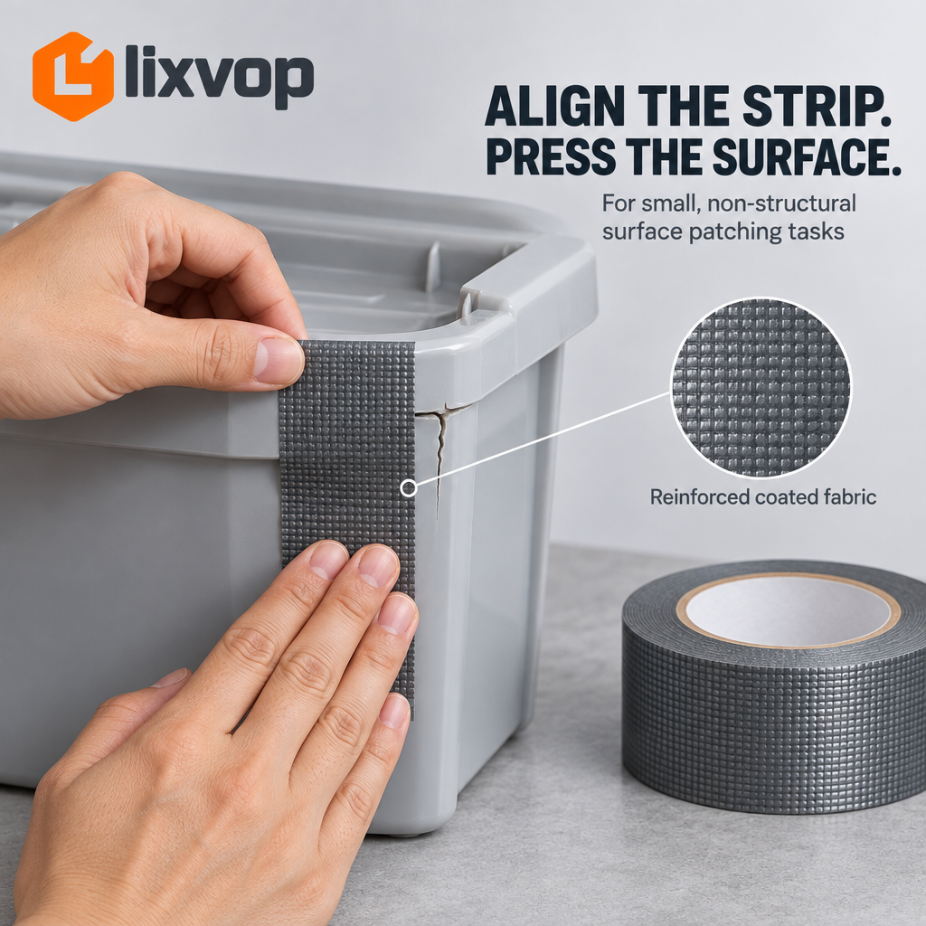 lixvop Heavy-Duty Gray Repair Tape Roll — everyday use